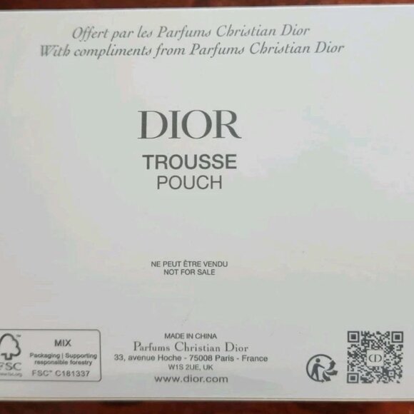 Dior 2025 Black Mesh Cosmetic Pouch Novelty New in box - Picture 6 of 6